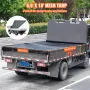 Dump Truck Mesh Tarp, 6,5x18 ft, PVC Coated Black Heavy Duty