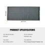 Dump Truck Mesh Tarp, 6.5x18 ft, PVC Coated Black Heavy Duty Cover with 5.5" 18oz Double Pocket, Brass Grommets, Reinforced Doub