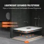 Shower Curb Kit, 1219x1828mm Shower Pan Kit with 160mm Central Drain, Lightweight EPS Shower Installation Kits with 2 Waterproof