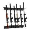 Gun Rack, Indoor Gun Rack Wall Mount, 6-Slot Vertical Rifle Shotgun Gun Rack, 180 lb Heavy Duty Metal Wall Gun Rack Display