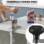 Manual Can Opener, Commercial Table Clamp Opener for Large Cans, Heavy Duty Can Opener with Base, Adjustable Height Industrial J
