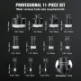 Diamond Core Drill Bit Set, 11 PCS 6/8/10/20/25/28/32/35/45/50/65mm Diamond Hole Saw Kit, with M14 Connector and Storage Case fo