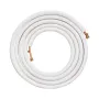 7620mm Mini Split Line Set, 6.4 & 12.7mm O.D Copper Pipes Tubing and Triple-Layer Insulation, for Mini Split Air Conditioning Re