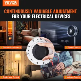 3000VA Variabel spændingstransformator 10A 0-300V AC Voltage Regulator CE