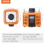 3000VA Auto Variable Voltage Transformer, 10 Amp, 230V Input 0-300V Output AC Voltage Regulator Power Supply, with 4 Extra Fuses
