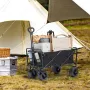 Sammenklappelig vogn, 3 cu.ft strandvogn med terrængående hjul