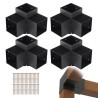 Pergola Bracket Kit 6''x6 '', indre størrelse 5,6 "X5,6 4stk 3-vejs tunge hjørnebeslag Woodworks DIY Post Base Kit, let