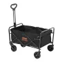 Collapsible Folding Wagon, 0.057 m³ Beach Wagon Cart with All-Terrain 12.7 cm Wheels, Heavy Duty Folding Wagon Cart 99.8 kg Weig