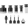 Diamond Core Drill Bit Set, 7 PCS 6/6/6/20/25/35/50mm Diamond Hole Saw Kit, with Finger Milling Bit Cone Bit Saw Blade and Stora