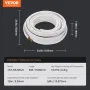 15240mm Mini Split Line Set, 9.5 & 15.9mm O.D Copper Pipes Tubing and Triple-Layer Insulation, for Mini Split Air Conditioning R