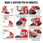 Button Maker Machine, 75 mm (3 tommer) Badge Punch Press Kit, Children DIY Gifts Pin Maker, Button Making Supplies med 500 pcs