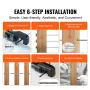 30 Pack Invisible Cable Railing Kit, T316 Rustfrit stål 3,2 mm