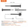 30 Pack Invisible Cable Railing Kit, T316 Rustfrit stål 3,2 mm