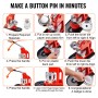 Button Maker Machine, 75 mm (3 tommer) Badge Punch Press Kit, Children DIY Gifts Pin Maker, Button Making Supplies med 500 pcs