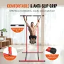 Power Tower Dip Station, 2-Level Height Adjustable Pull Up Bar Stand, Multi-Function Strength Training Workout Equipment, Home G