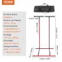 Power Tower Dip Station, 2-Level Height Adjustable Pull Up Bar Stand, Multi-Function Strength Training Workout Equipment, Home G