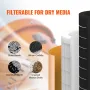 Dust Collection System: 1450W Dust Collector Media Reclaimer with 6.8 L Capacity - Universal Fit for Sandblaster Cabinets and Me