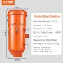 Dust Collection System: 1450W Dust Collector Media Reclaimer with 6.8 L Capacity - Universal Fit for Sandblaster Cabinets and Me