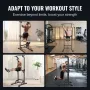 Power Tower Dip Station, 10-Level Height Adjustable Pull Up Bar Stand, Multi-Function Strength Training Workout Equipment with 4