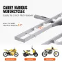 Motorcykelbærer, 2-cykel 600 lbs Aluminium Motorcykelbærer