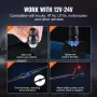 LED piskelys 2pcs 4ft RGB Spiral Antenne Light Remote App ATV