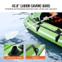 Inflatable Boat, 3-Person Inflatable Fishing Boat, Strong PVC Portable Boat Raft Kayak, 45.6" Aluminum Oars, High-Output Pump, F