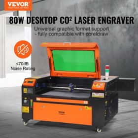 80W CO2 Laser Engraver Engraving Carving Print Machine 500x700 mm Workbed