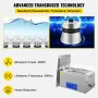22L Ultrasonic Cleaner Machine Stainless Steel Ultrasonic Cleaning Machine Digital Heater Timer Jewelry Cleaning for Commercial 