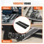 Portable Wheelchair Ramp, 182.9 cm 362.9 kg Capacity, Non-Slip Aluminum Folding Threshold Ramp, Foldable Mobility Scooter Ramp W