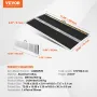 Portable Wheelchair Ramp, 182.9 cm 362.9 kg Capacity, Non-Slip Aluminum Folding Threshold Ramp, Foldable Mobility Scooter Ramp W