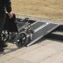 Portable Wheelchair Ramp, 182.9 cm 362.9 kg Capacity, Non-Slip Aluminum Folding Threshold Ramp, Foldable Mobility Scooter Ramp W