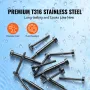 40 Pack Invisible Cable Railing Kit, T316 Rustfrit stål 3,2 mm