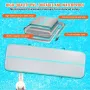 Gymnastics Air Mat, 4 inch Thickness Inflatable Gymnastics Tumbling Mat, Tumble Track with Electric Pump, Training Mats for Home