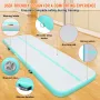 Gymnastics Air Mat, 4 inch Thickness Inflatable Gymnastics Tumbling Mat, Tumble Track with Electric Pump, Training Mats for Home