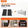 Portable Wheelchair Ramp, 91.4 cm 362.9 kg Capacity, Non-Slip Aluminum Folding Threshold Ramp, Foldable Mobility Scooter Ramp Wh