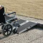 Bærbar kørestolsrampe, 3 ft 800 lbs kapacitet, ikke-skridsikre