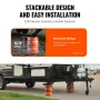 Trailer Jack Block, 2000 lbs Capacity per RV Leveling Block, High-quality Polypropylene RV Camper Stabilizer Blocks, RV Travel A