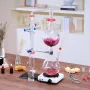 Essential Oil Distillation Kit, 2000ml Distillation Apparatus, 3.3 Boro Lab Glassware Distillation Kit with 1500W Heating Plate 