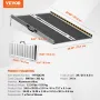 Portable Wheelchair Ramp, 61 cm 362.9 kg Capacity, Non-Slip Aluminum Folding Threshold Ramp, Foldable Mobility Scooter Ramp Whee