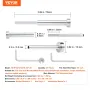 20 Pack Invisible Cable Railing Kit, T316 Rustfrit stål 3,2 mm