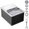 Drop in Ice Chest, 24"L x 18"W x 13"H Stainless Steel Ice Cooler, Commercial Ice Bin with Sliding Cover, 40.9 qt Outdoor