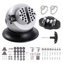 Ball Vise, 3" Engraving Setting Tool, 360Â° Rotation Engraving Block Vise, 70 PCS Attachment Jewelry Engraving Block Tools