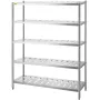 Storage Shelf, 5-Tier Storage Shelving Unit, Stainless Steel Garage Shelf, 59.1 x 17.7 x 70.9 inch Heavy Duty Storage Shelving,