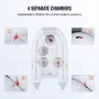 Inflatable Dinghy Boat, 4-Person Transom Sport Tender Boat, with Marine Wood Floor and Adjustable Aluminum Bench, 1000 lbs Infla