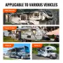 RV Leveling Pads, 9 Inch Round Landing Feet, Permanent Attached Jack Stabilizers, Rubber Jack Pads, 5000 lbs Capacity per RV Jac