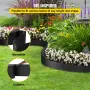 Landscape Edging, 10 inch Depth 60 ft Total Length, Recycled HDPE Coiled Terrace Board, Flexible Bender Border for Landscaping, 