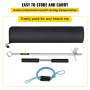 Sand Anchor, 18\" Length Auger to The Beach and Sandbar, 316 Stainless Steel Screw Anchor with Removable Handle, Bungee Line & C