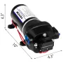 Vandtryksmembranpumpe, 12V FL-40 højtryksmembran vandpumpe