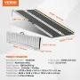 Portable Wheelchair Ramp, 121.9 cm 362.9 kg Capacity, Non-Slip Aluminum Folding Threshold Ramp, Foldable Mobility Scooter Ramp W