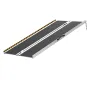 Portable Wheelchair Ramp, 121.9 cm 362.9 kg Capacity, Non-Slip Aluminum Folding Threshold Ramp, Foldable Mobility Scooter Ramp W